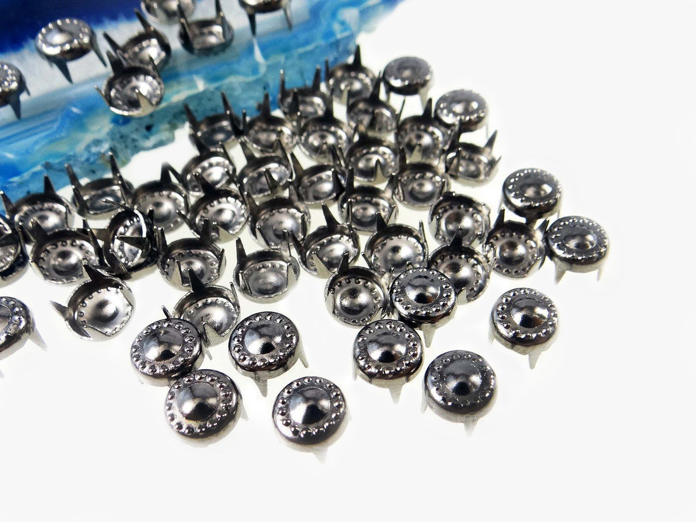 Zierniete rund, Ø 6 mm, anthrazit, 20 Stück