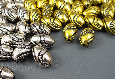 Kunststoffperlen, Oval, 13 x 7 mm, 20 Stück