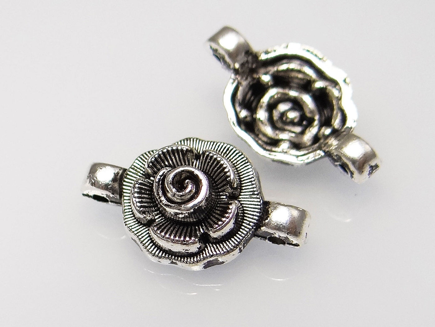 Verbinder, Rose, 22 x 13 mm, 5 Stück