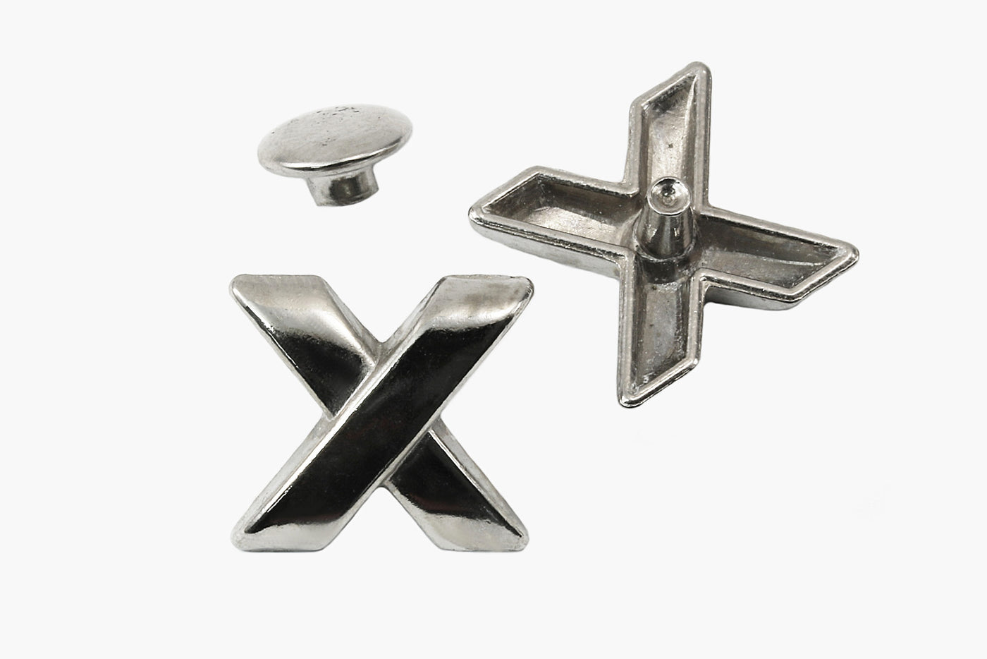Zierniete Ornament, 14 x 15 mm, 5 Stück
