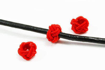 Textillperle, 6,5 x 4,5 mm, 10 Stück