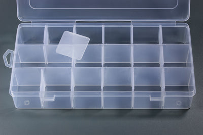 Sortimentskasten, 232 x 123 x 43 mm, 18 Fächer