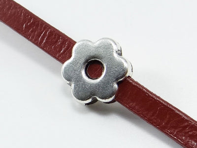 Schiebeperle, 13 x 13 x 5 mm, 5 Stück