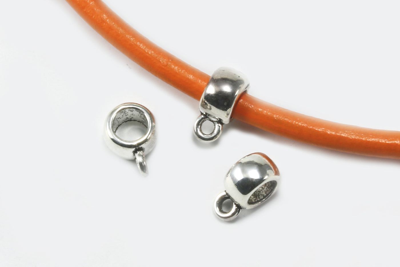 Anhängerverbinder mit Schlaufe, 9 x 4 mm, 10 Stück