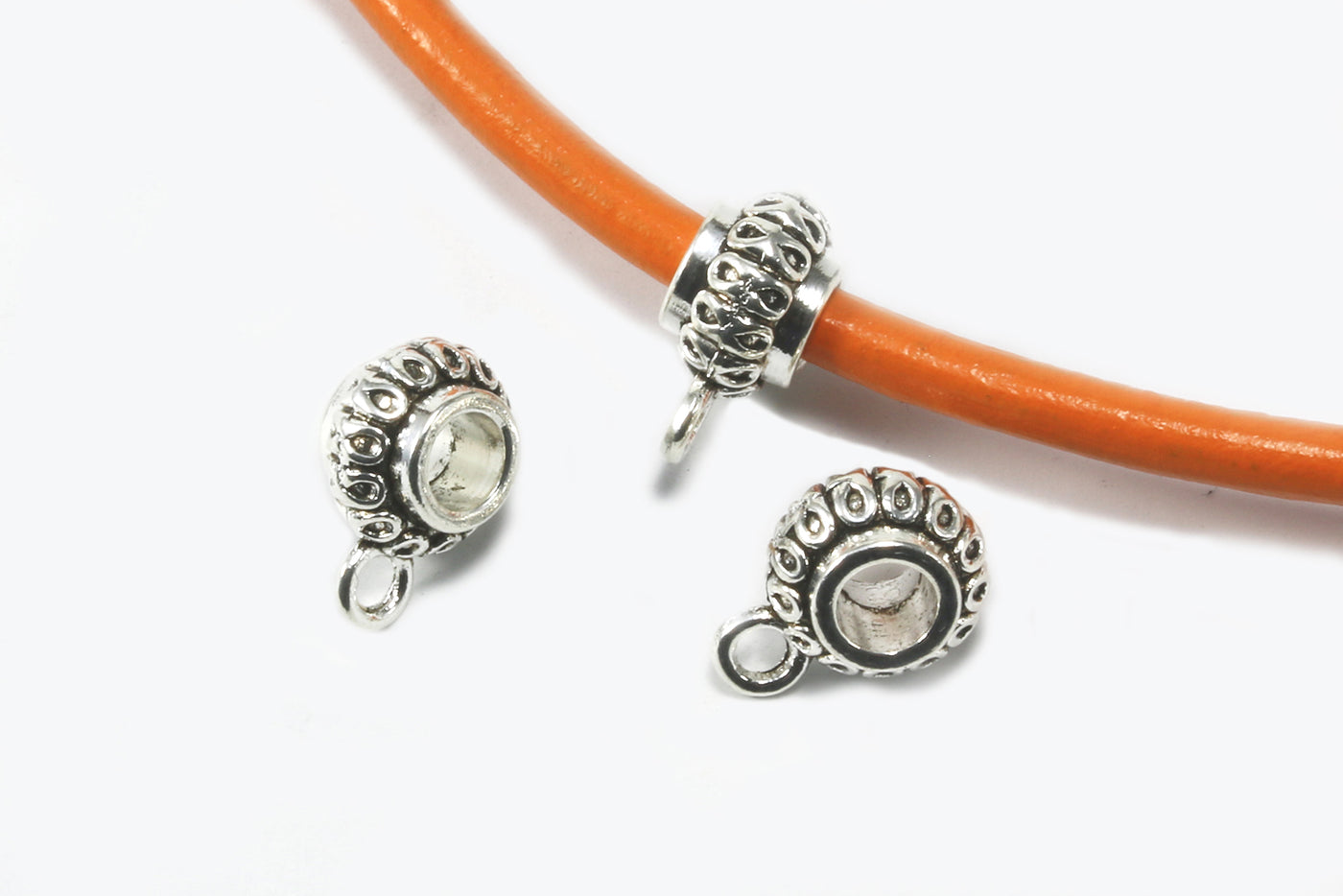 Anhängerverbinder mit Schlaufe, 12 x 6 mm, 10 Stück
