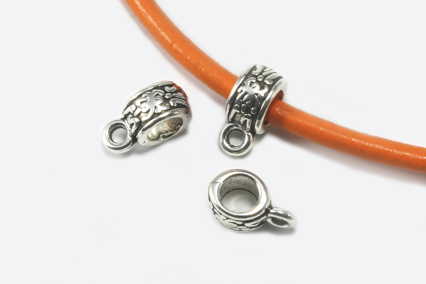 Anhängerverbinder mit Schlaufe, 11 x 5 mm, 10 Stück