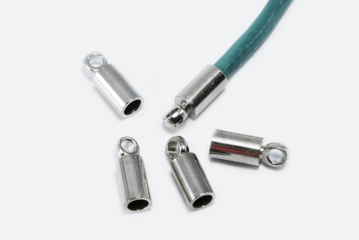 Endkappen für Bänder bis 2 mm, Edelstahl, 10 Stück