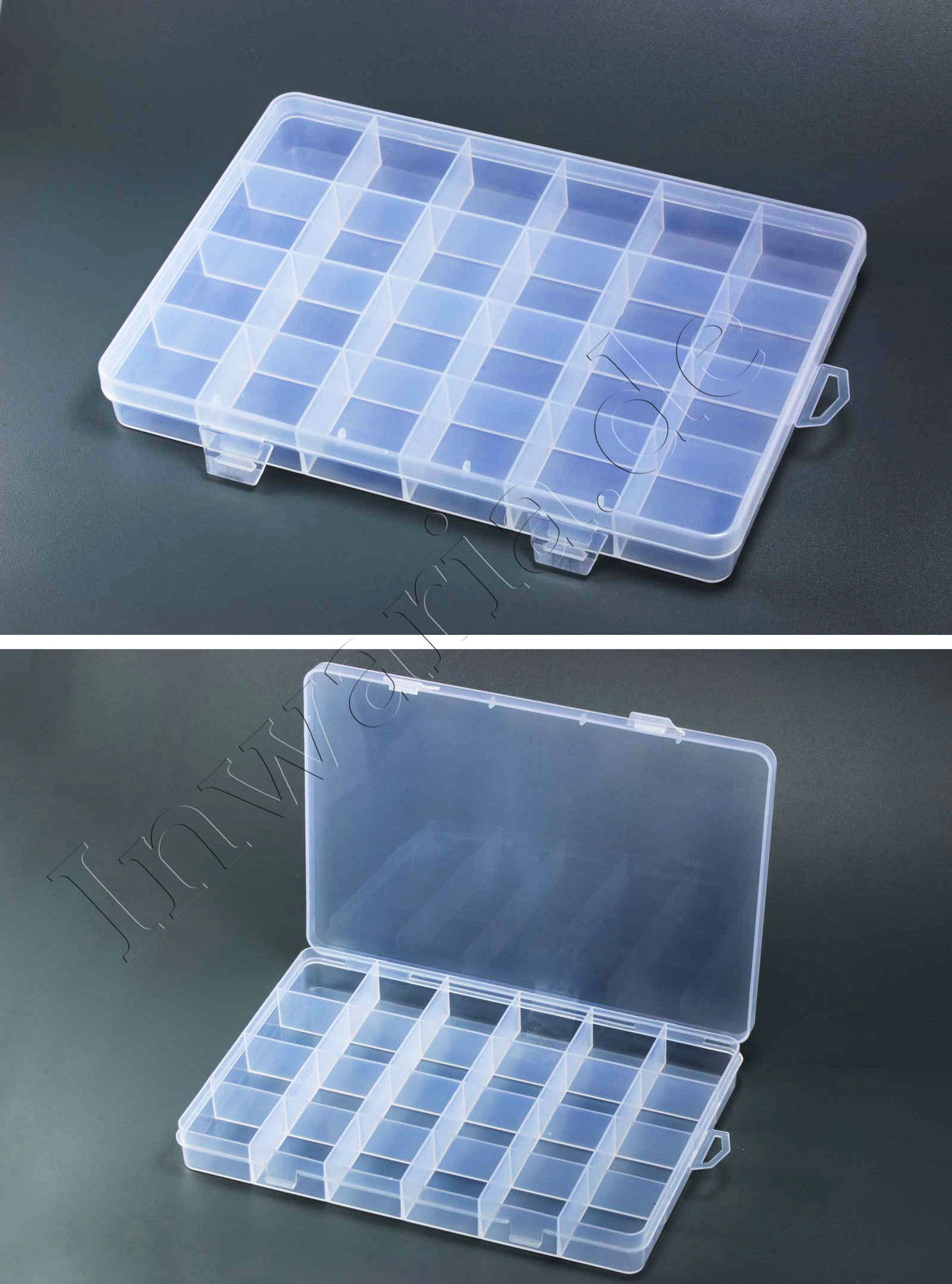 Sortimentskasten 5 Stk Sortierkiste Perlenbox Trennfächer Sortierbox Transparent