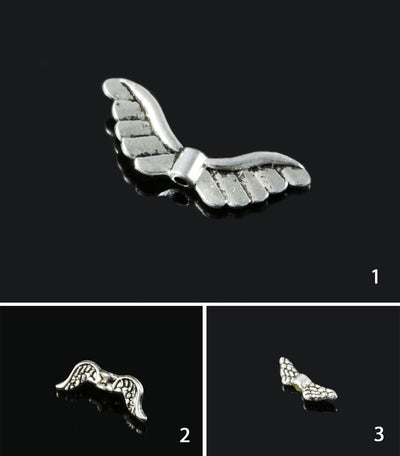 Zwischenperlen, Metall, silberfarben