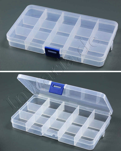 Sortimentskasten 5 Stk Sortierkiste Perlenbox Trennfächer Sortierbox Transparent