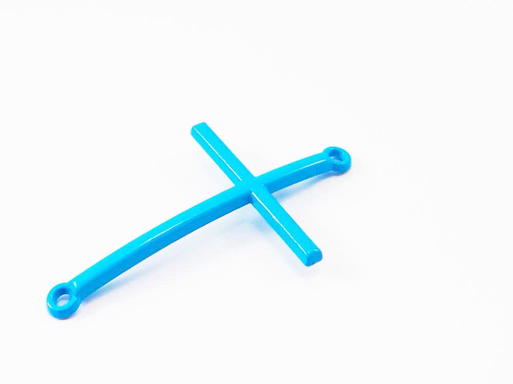 Verbinder Kreuz, 50 x 30 mm, Metall emailliert, 2 Stück