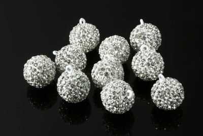 Anhänger mit funkelnden Kristallen, Ø 13 mm