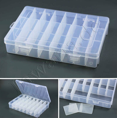 Sortimentskasten 5 Stk Sortierkiste Perlenbox Trennfächer Sortierbox Transparent