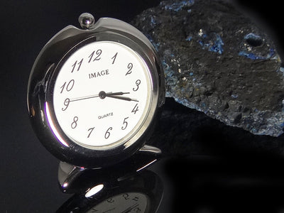 Tischuhr Miniaturuhr Miniuhr Miniatur Uhr Bürouhr Goldfarben Silberfarben, neu