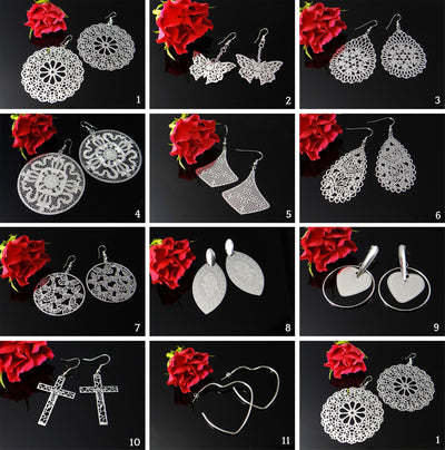 Edelstahl Ohrringe Ohrhänger Ohrschmuck Filigran Ohrstecker Schmetterlinge, neu