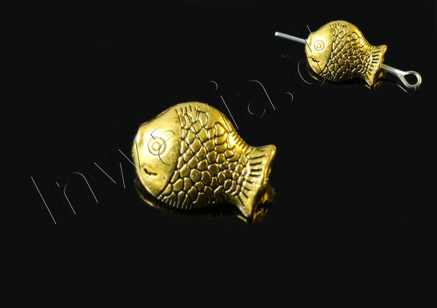 Metallperlen, Zwischenperlen, goldfarben