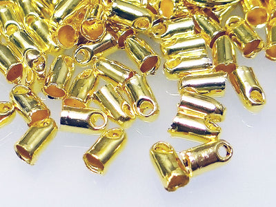 Endkappen mit Öse Metallkappen Endteile Endhülsen Verbinder Endstücke, S54