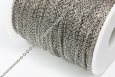 Ankerkette, 1,5 x 2 mm, 1 m, Edelstahl, Meterware