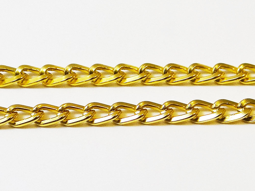 Metallkette Aluminium 5x7mm 1m Panzerkette Alukette Meterware Gliederkette, 1805