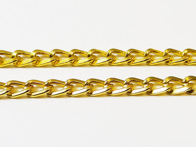 Metallkette Aluminium 5x7mm 1m Panzerkette Alukette Meterware Gliederkette, 1805