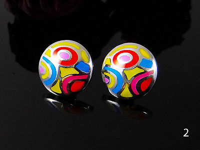 Designer Ohrstecker Edelstahl 19 mm Ohrringe Ohrschmuck, neu