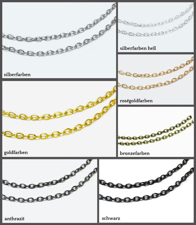 Ankerkette, 2,5 x 3,5 mm, 1 m, Meterware