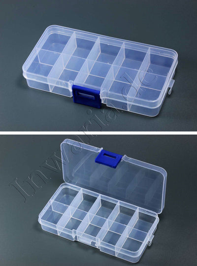 Sortimentskasten 5 Stk Sortierkiste Perlenbox Trennfächer Sortierbox Transparent
