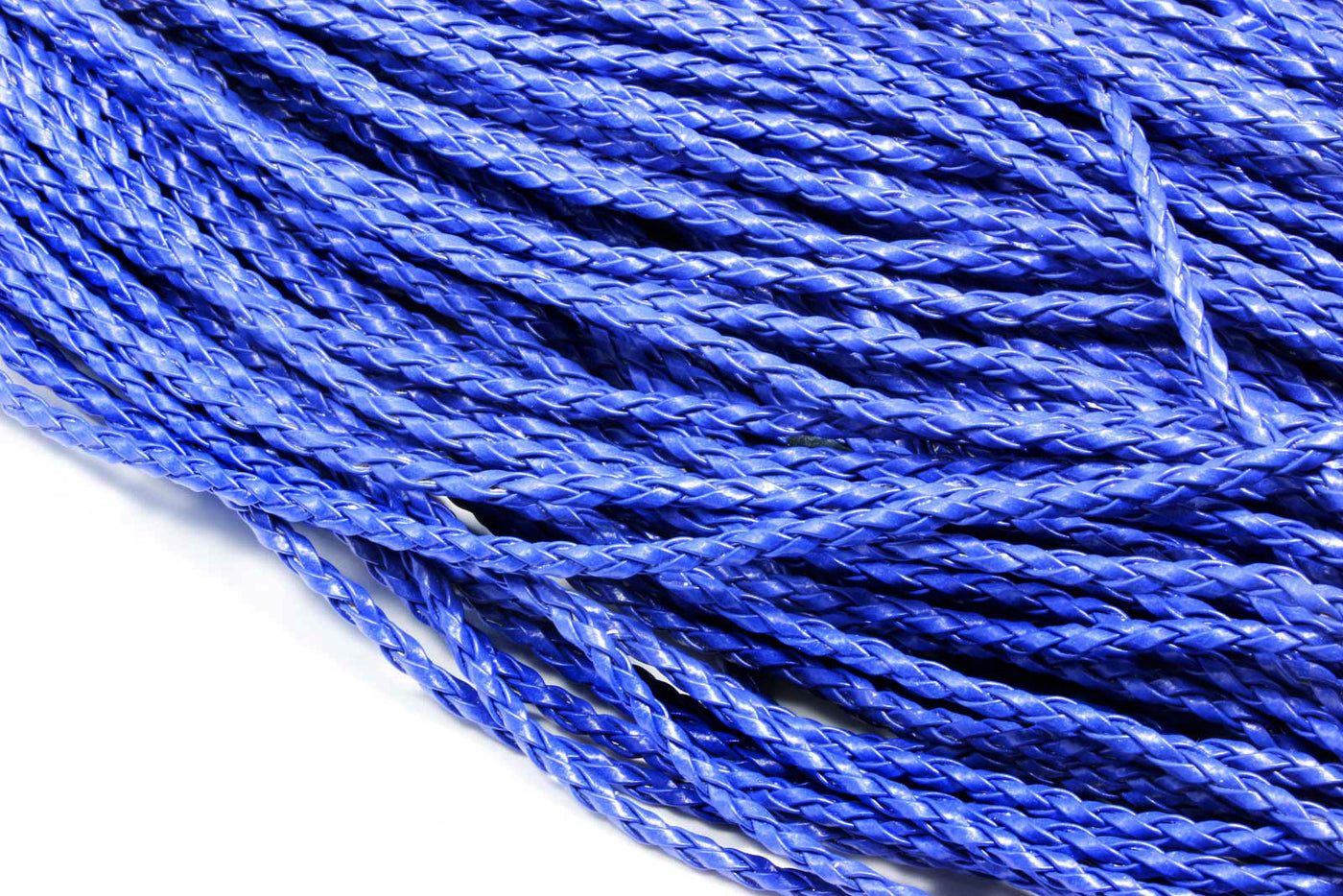 Kunstlederband geflochten, Ø 3 mm, 1 m