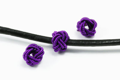Textillperle, 6,5 x 4,5 mm, 10 Stück