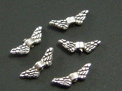 Zwischenperlen Engelsflügel, 3,6 x 11 mm, 20 Stück