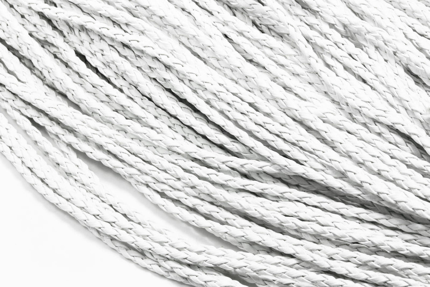 Kunstlederband geflochten, Ø 3 mm, 1 m