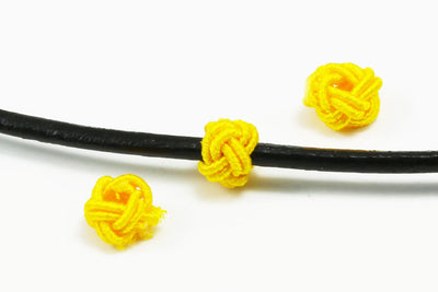 Textillperle, 6,5 x 4,5 mm, 10 Stück
