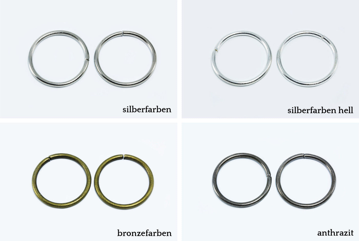 O-Ringe Ø 25 mm 5/10 Stk. Rundringe Ösen Biegeringe Verbindungsringe Binderinge