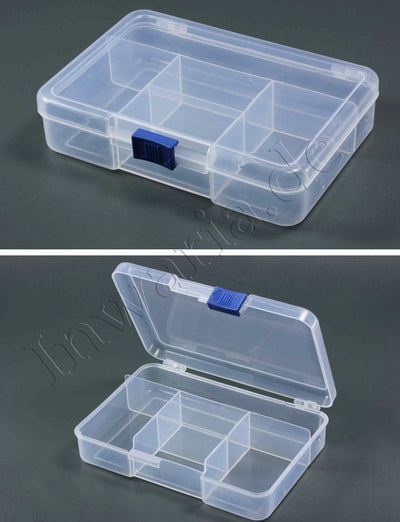 Sortimentskasten 5 Stk Sortierkiste Perlenbox Trennfächer Sortierbox Transparent