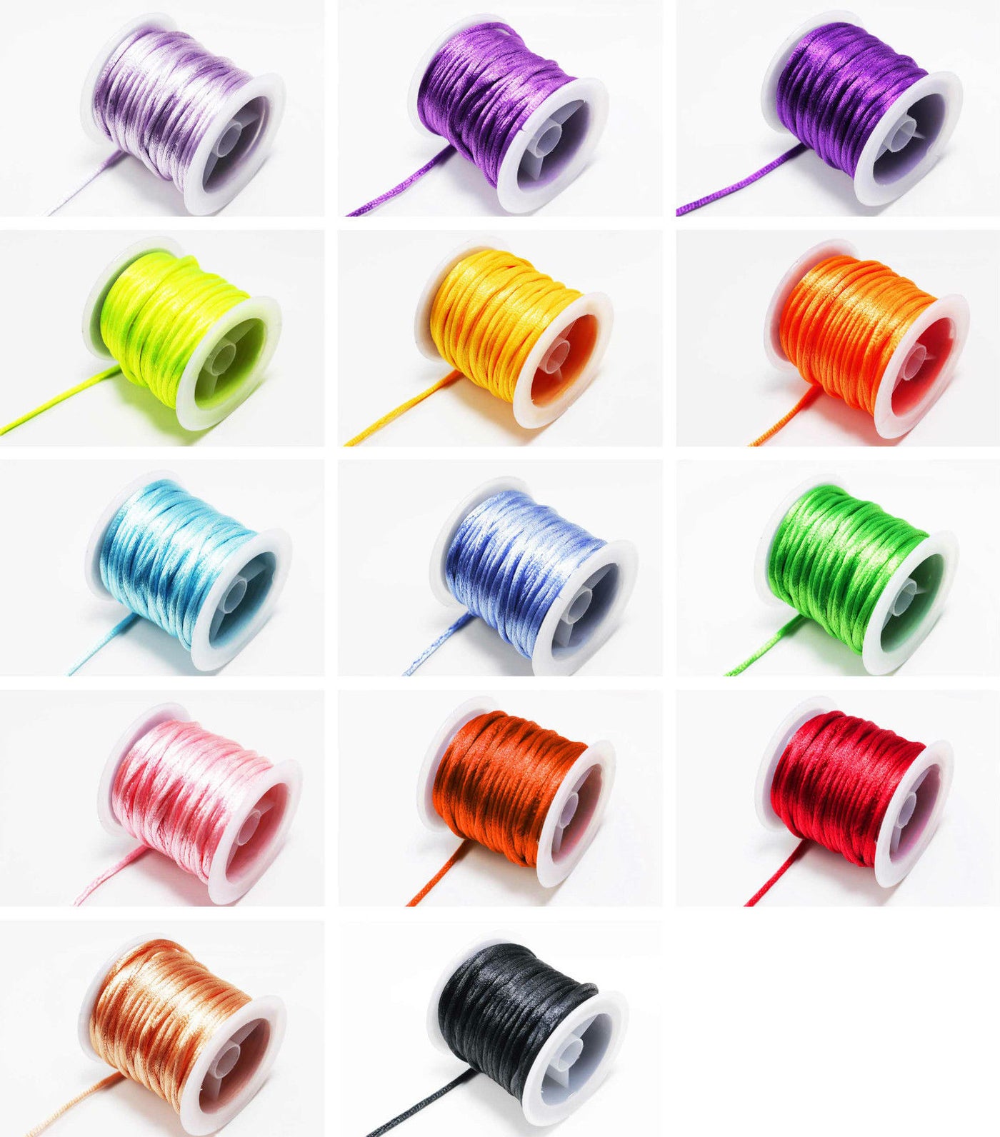 Satinkordel, Ø 2,5mm, 5m