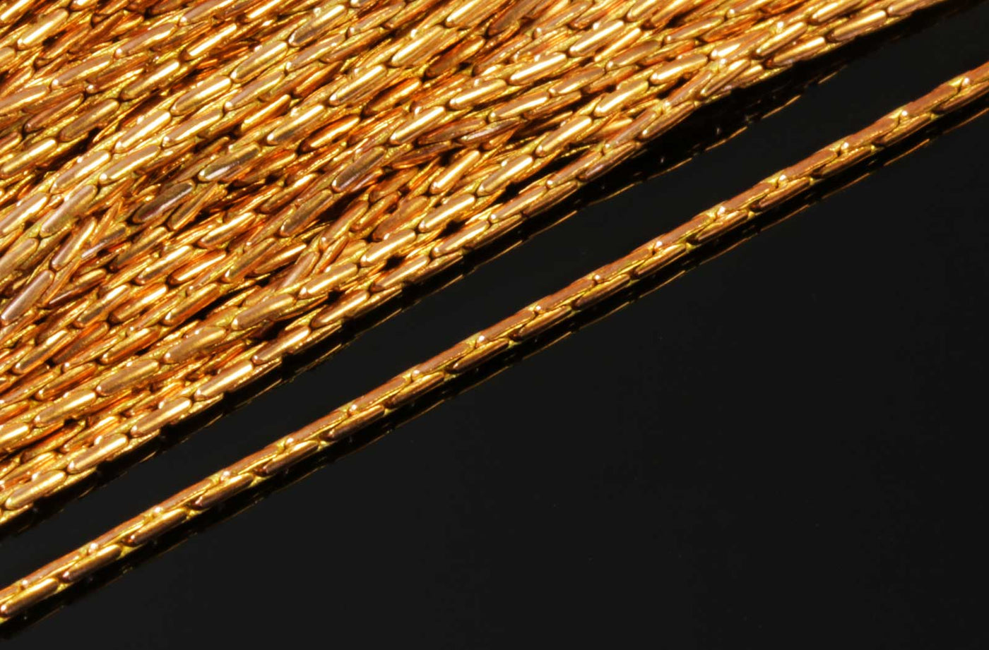 Schlangenkette, Ø 1 mm, 1 m, Kupfer, Meterware