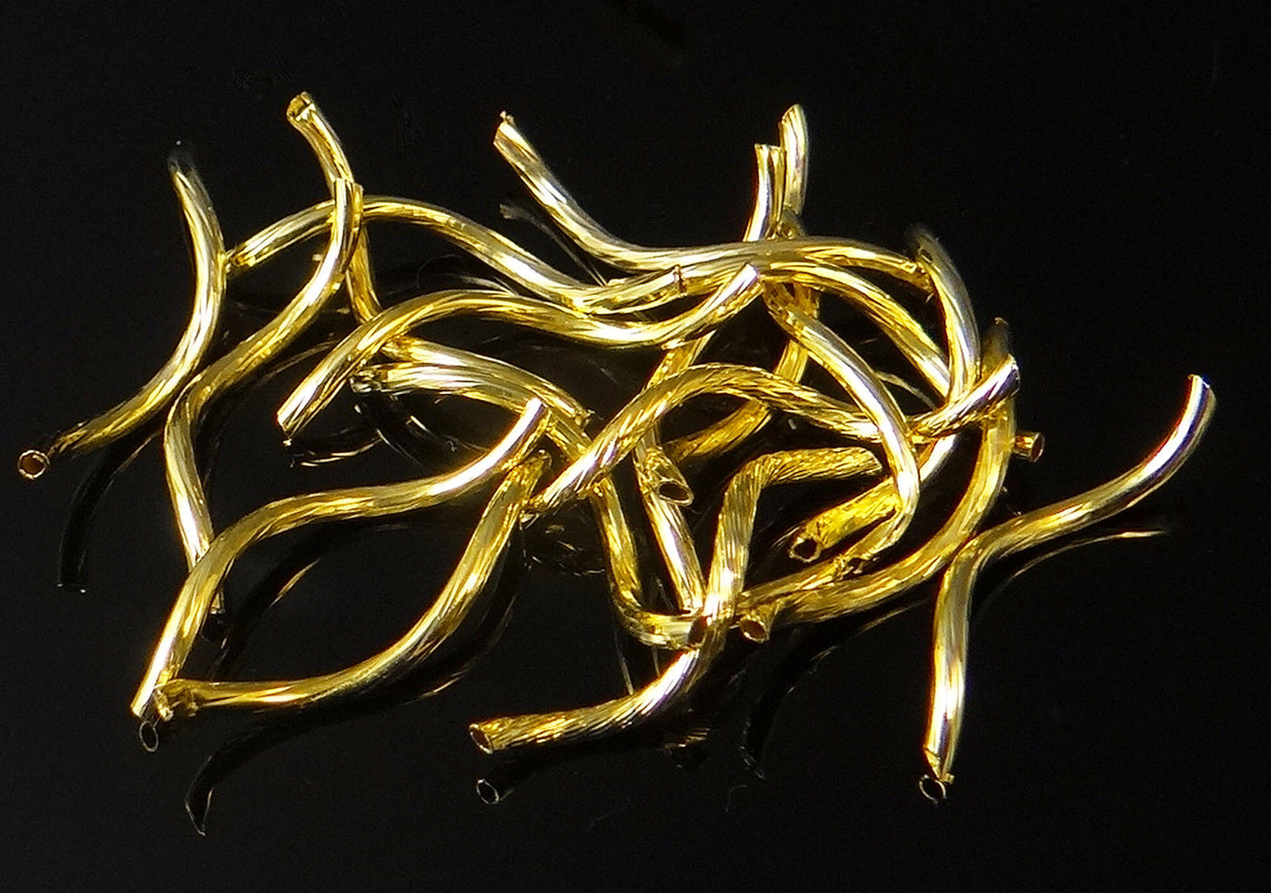 Röhrchen, 2 x 25/30 mm, gewellt, 20 Stück