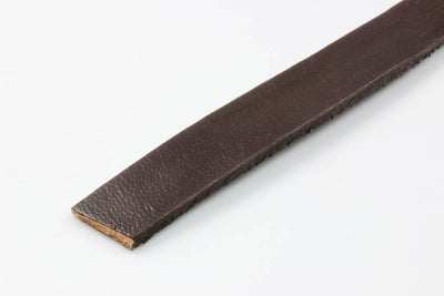 Lederband flach, 15 mm, 1 m, Echt Leder