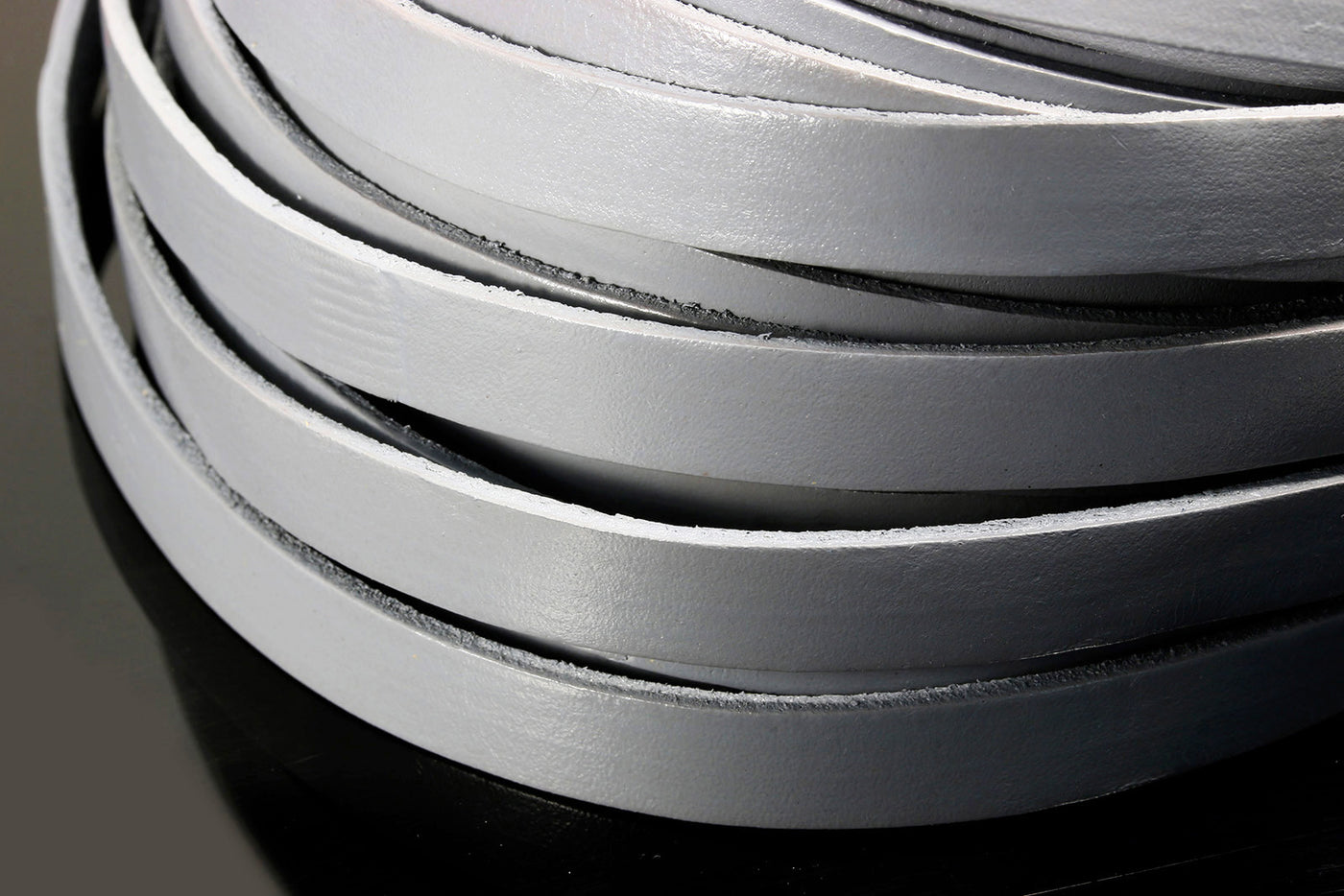 Lederband flach, 10 mm, 1 m, Echt Leder