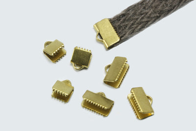 Endkappen, 6 mm, aus massivem Messing