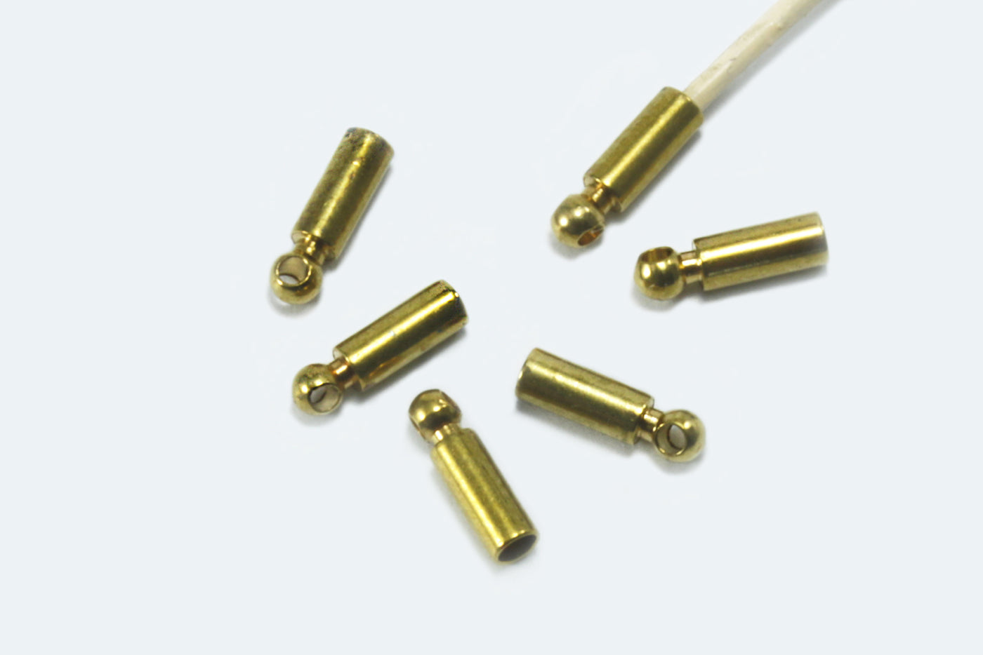Endkappen für Bänder bis 1 mm, aus massivem Messing