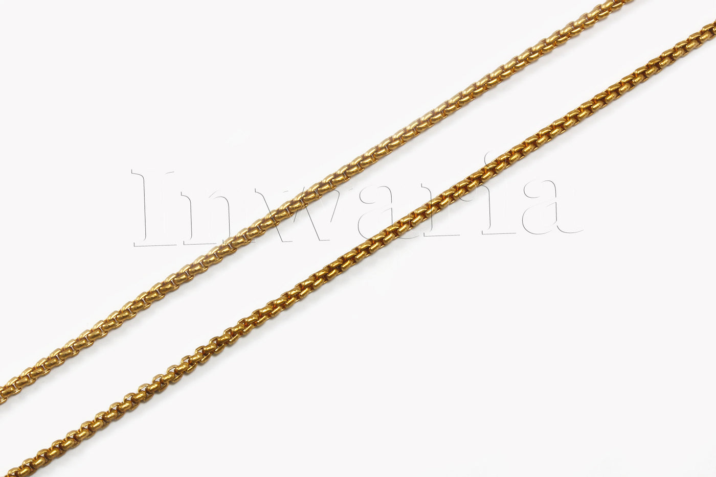 Schlangenkette, Ø 1,5 mm, 1m, Messing, Meterware