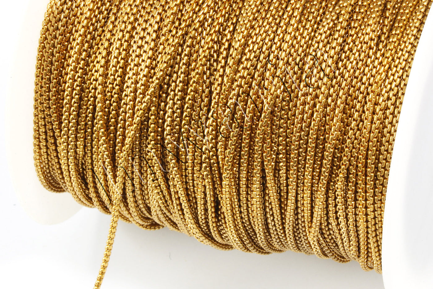 Schlangenkette, Ø 1,5 mm, 1m, Messing, Meterware
