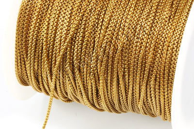 Schlangenkette, Ø 1,5 mm, 1m, Messing, Meterware
