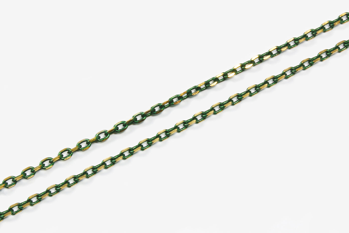 Feine Ankerkette, 1,8 x 2,8 mm, 1 m, Messing, Meterware
