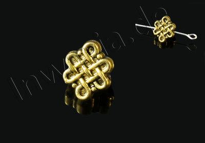 Metallperlen, Zwischenperlen, goldfarben