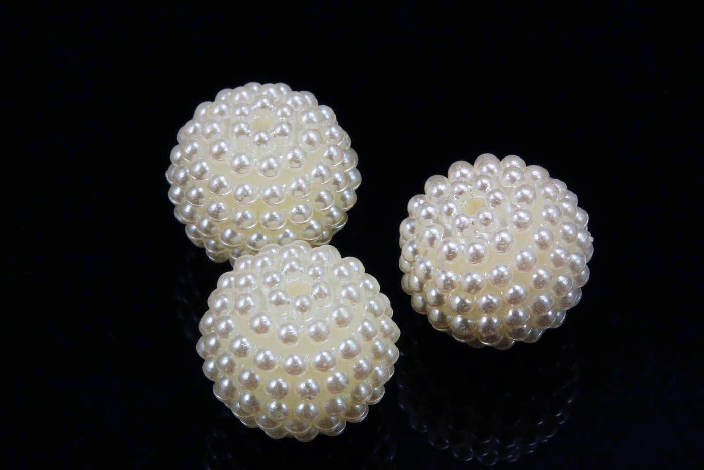 Kunststoffperlen Brombeere, Ø 10 mm, Kugel