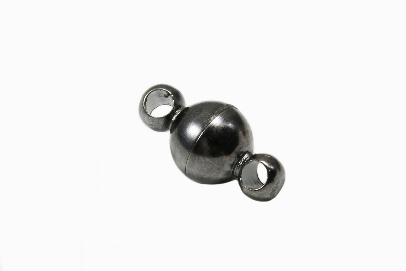 Magnetverschluss mit Ösen, 12 x 6 mm, anthrazit