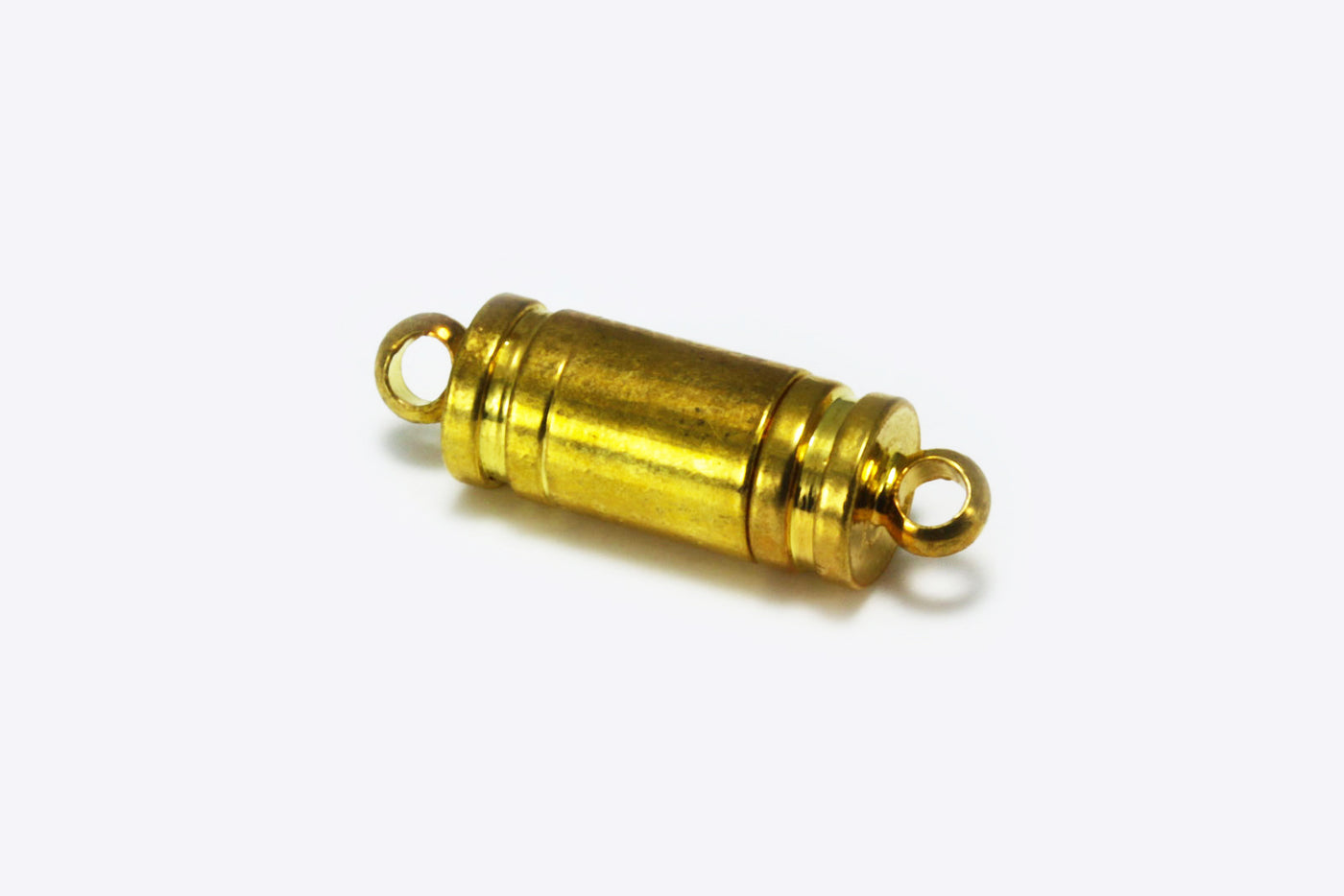 Magnetverschluss mit Ösen, 17 x 5 mm, goldfarben