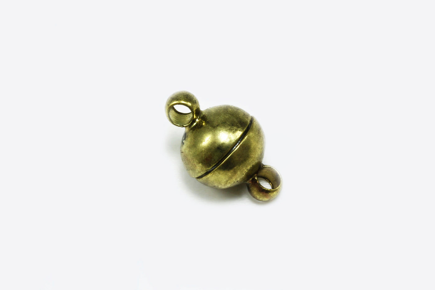 Magnetverschluss mit Ösen, 12 x 7 mm, bronzefarben